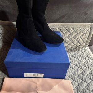 Stuart Weitzman Black Heeled Boots Siggy 60